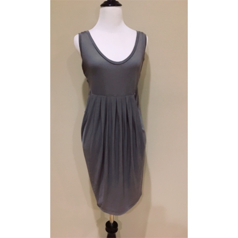 3.1 Phillip Lim Designer Draped Pleated Tank Dress